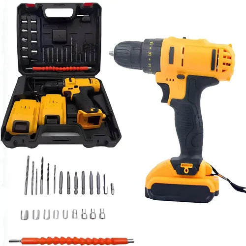 🔧⚡ KIT DE TALADRO CON 2 BATERÍAS 🔋🛠️