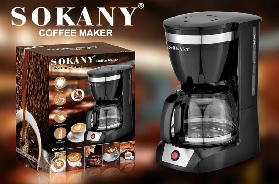 ☕✨ CAFETERA SOKANY CM-108S ✨🔥