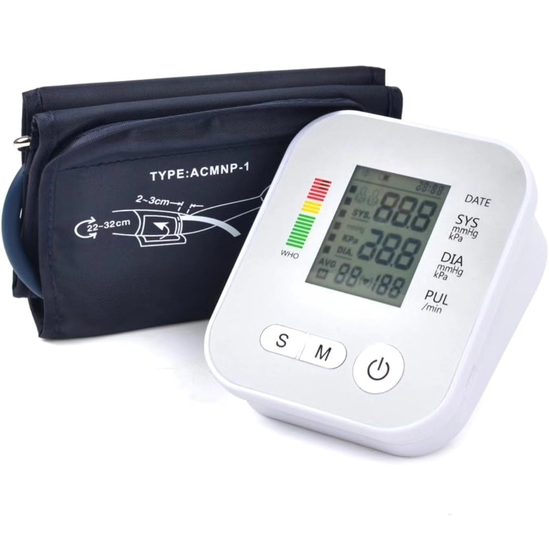 TENSIÓMETRO DIGITAL MÁQUINA PARA TOMAR PRESIÓN ARTERIAL BRAZO