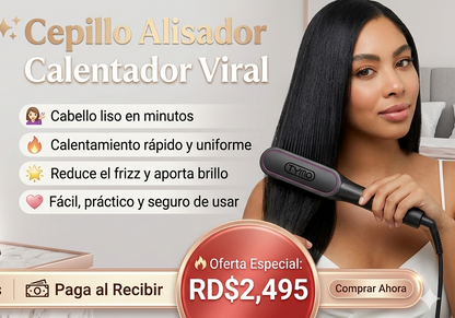 CEPILLO ALISADOR CALENTADOR VIRAL