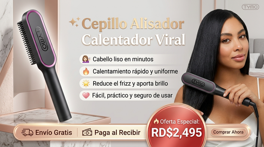 ✨CEPILLO ALISADOR CALENTADOR VIRAL✨